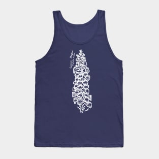 Common Foxglove line art Tank Top